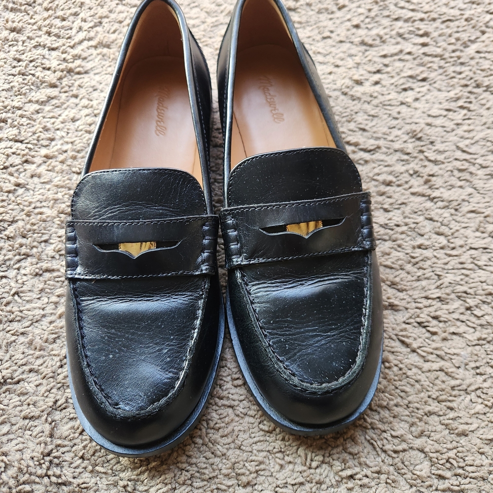 Madewell Black Leather Loafers // The Grayson Penny Loafer